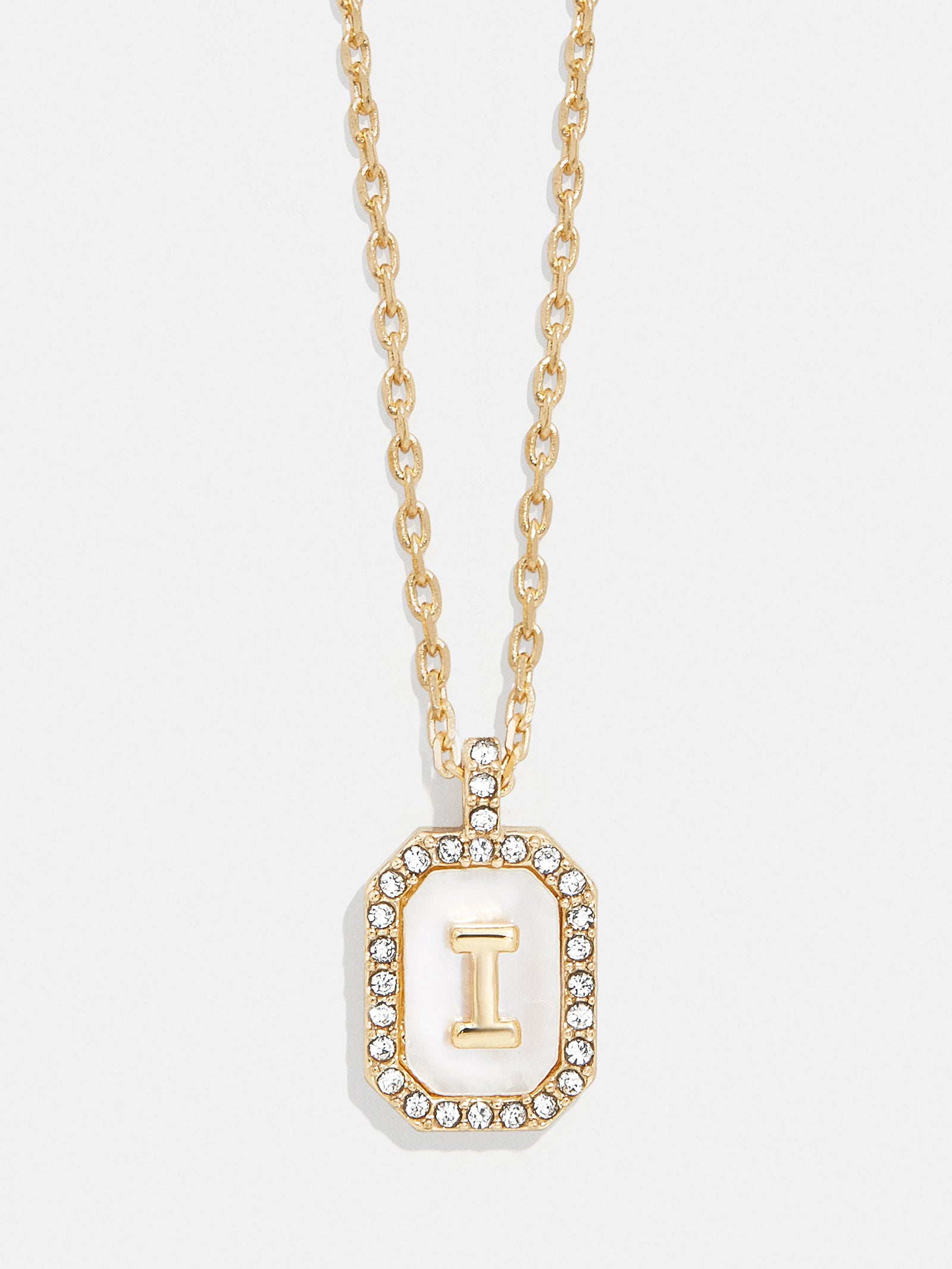 Gold & Mother of Pearl Initial Necklace - Mother Of Pearl - Image 11