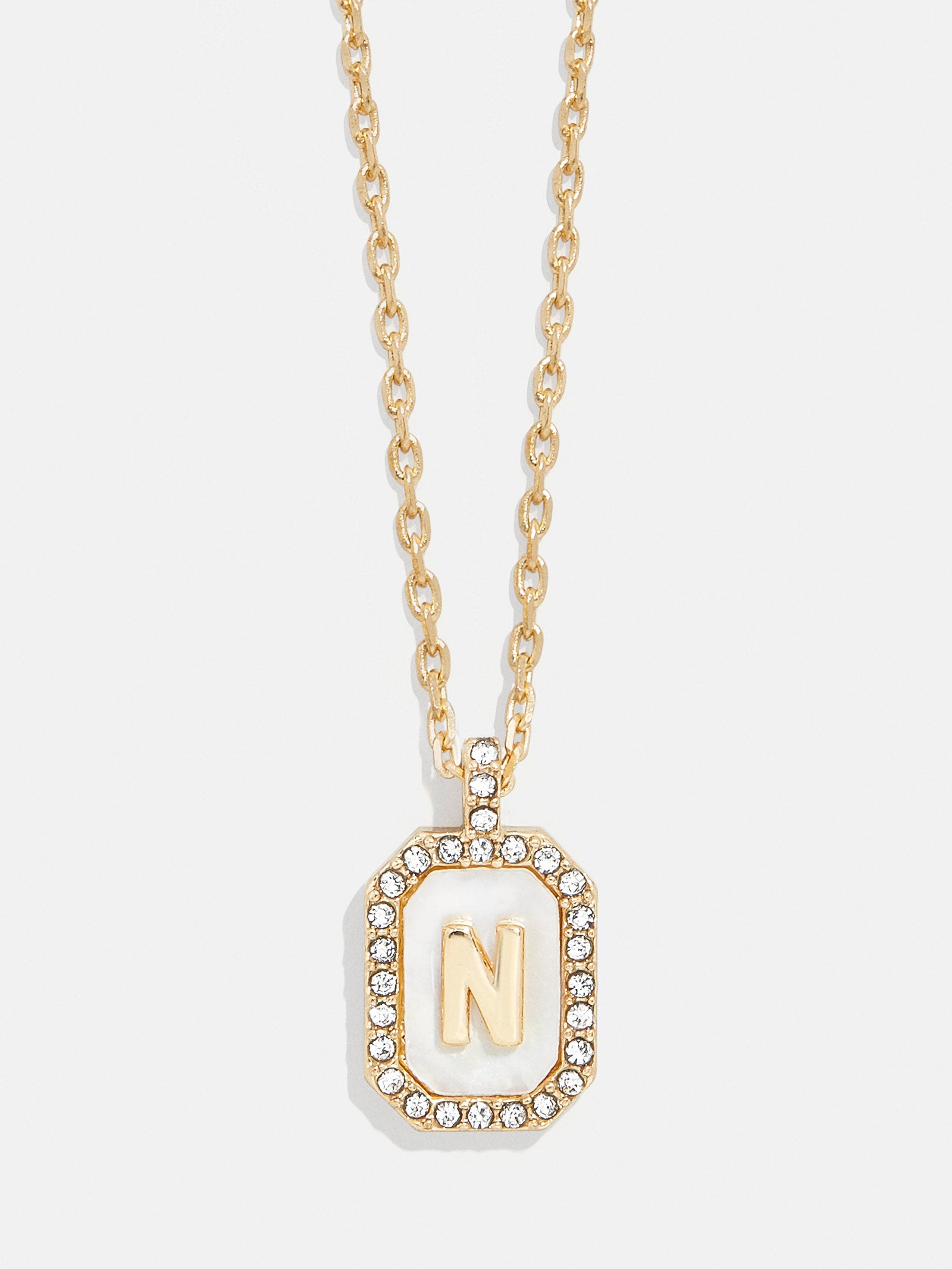 Gold & Mother of Pearl Initial Necklace - Mother Of Pearl - Image 16