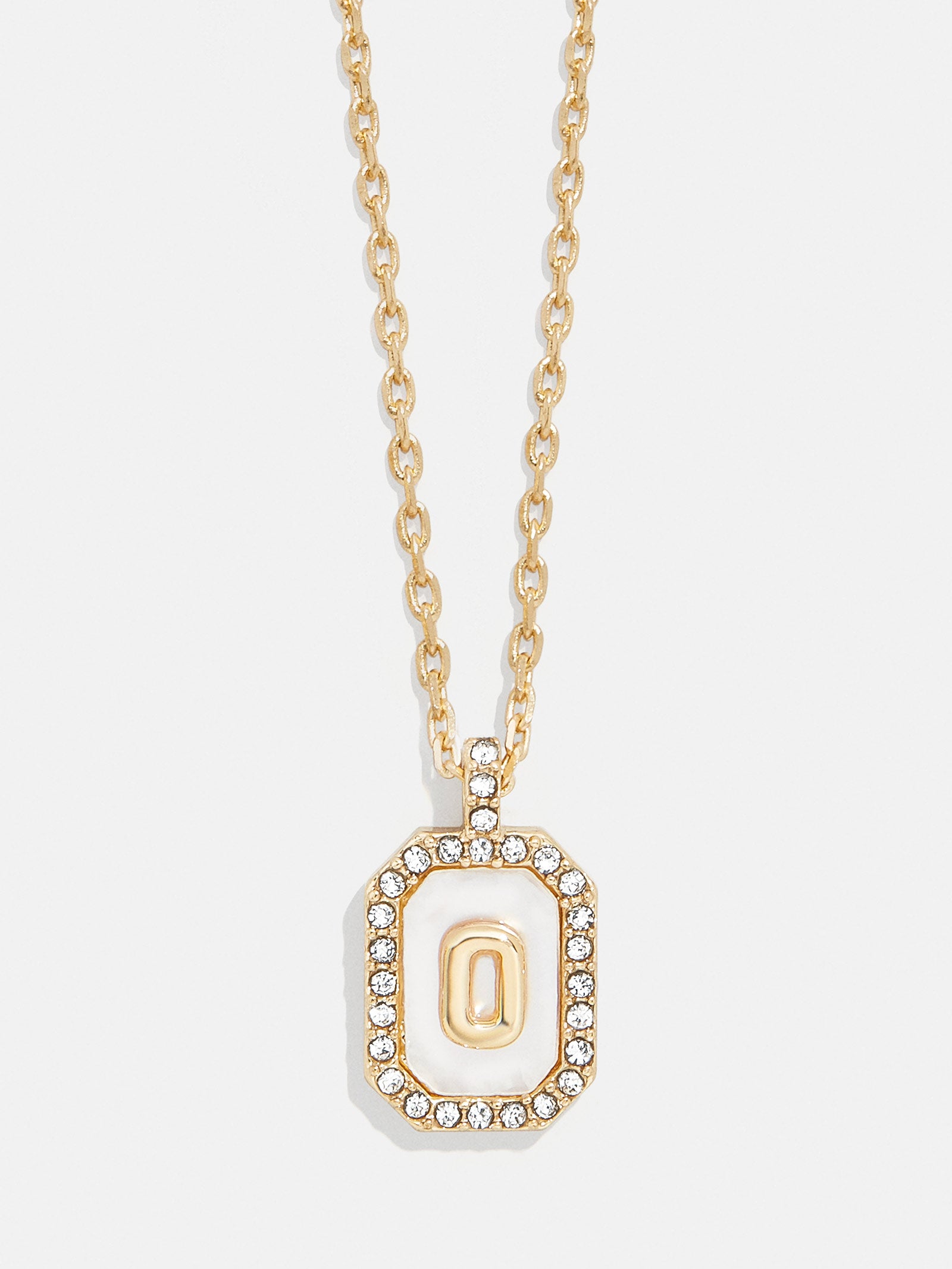 Gold & Mother of Pearl Initial Necklace - Mother Of Pearl - Image 17