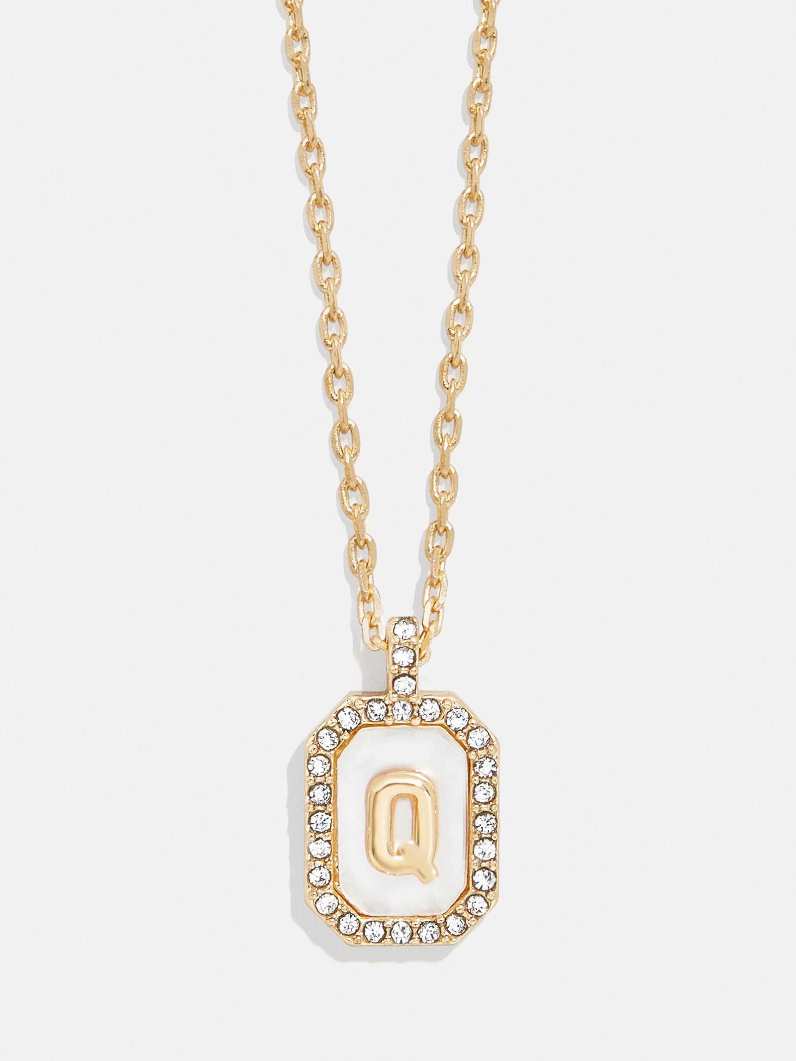 Gold & Mother of Pearl Initial Necklace - Mother Of Pearl - Image 19