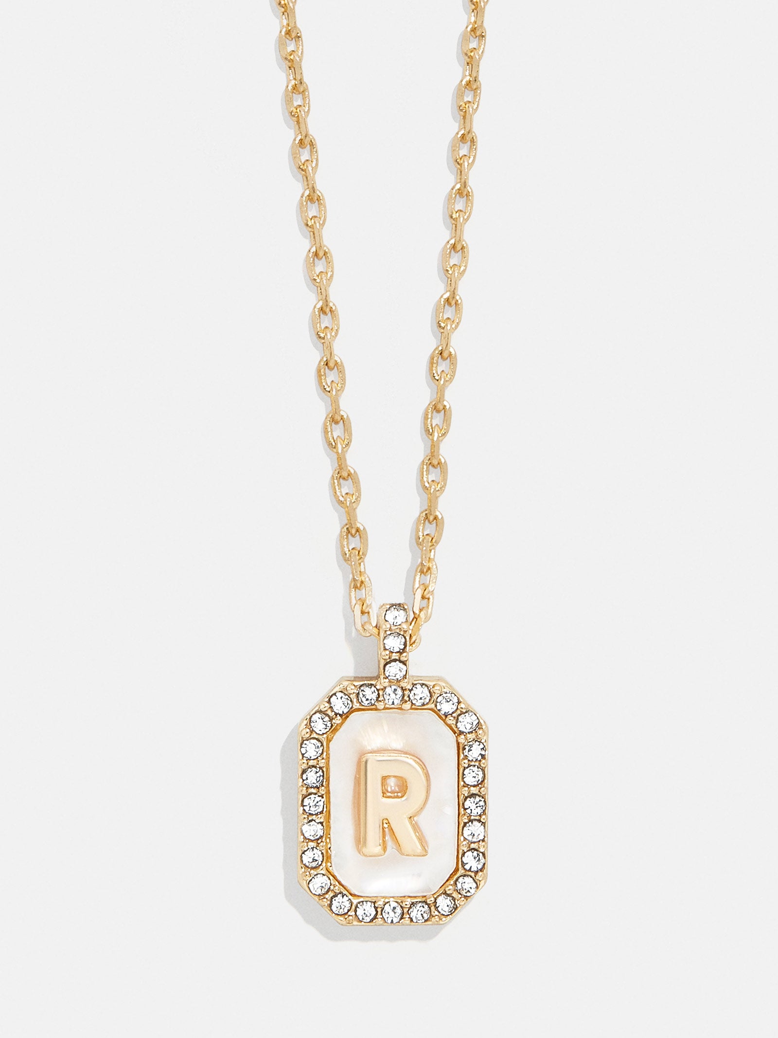 Gold & Mother of Pearl Initial Necklace - Mother Of Pearl - Image 20