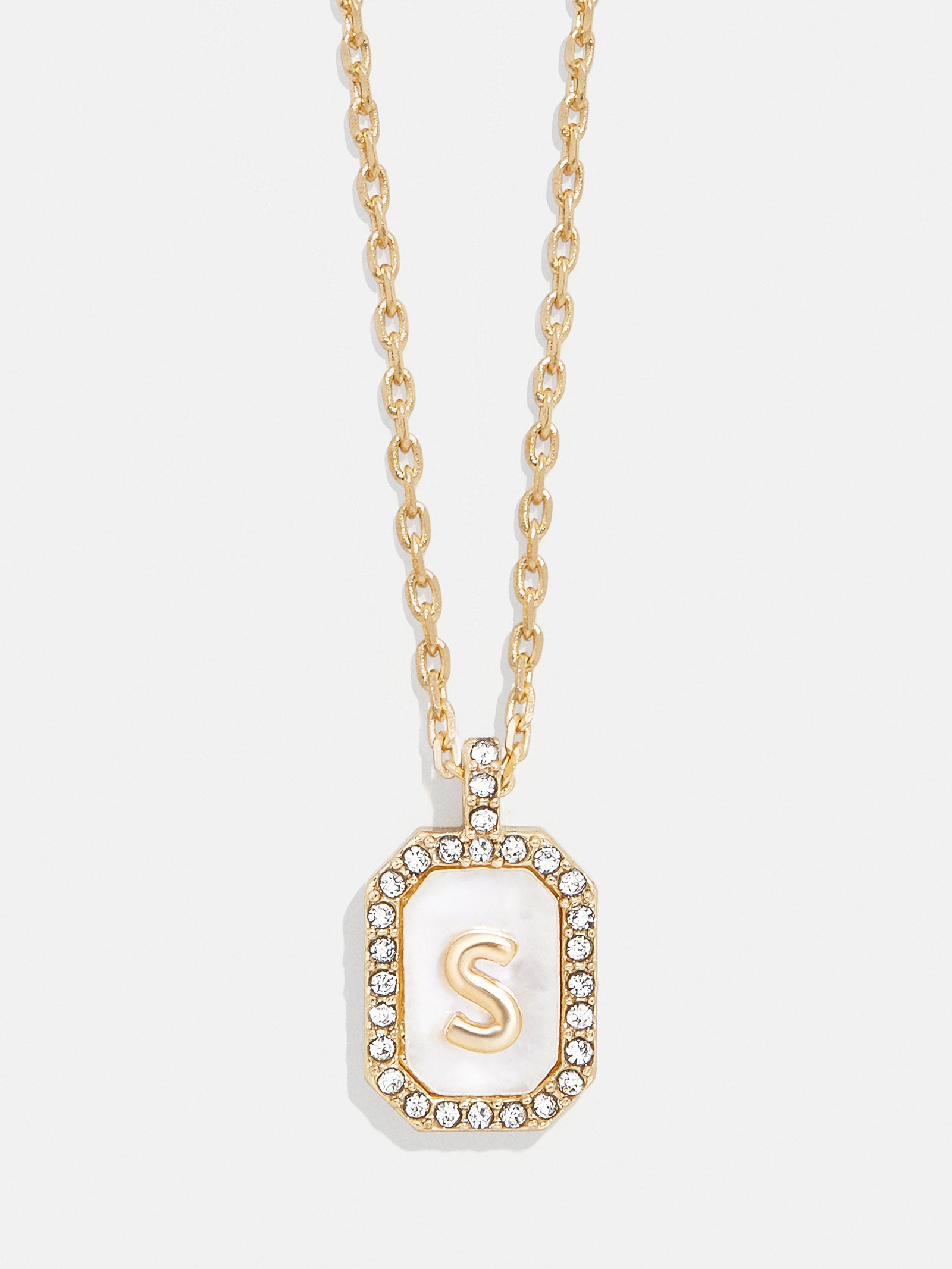Gold & Mother of Pearl Initial Necklace - Mother Of Pearl - Image 21