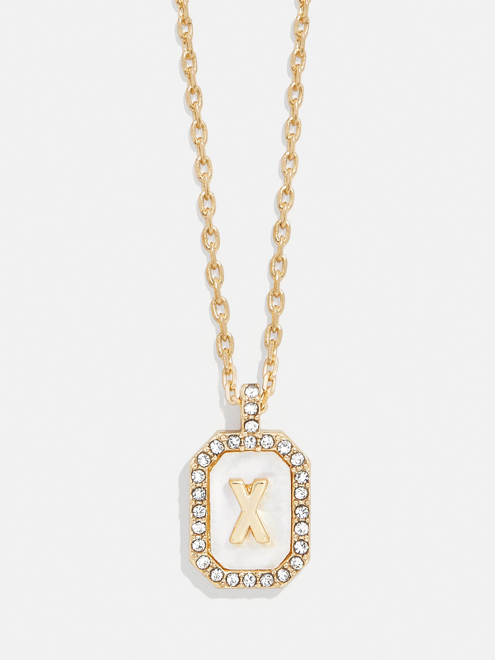 Gold & Mother of Pearl Initial Necklace - Mother Of Pearl - Image 26