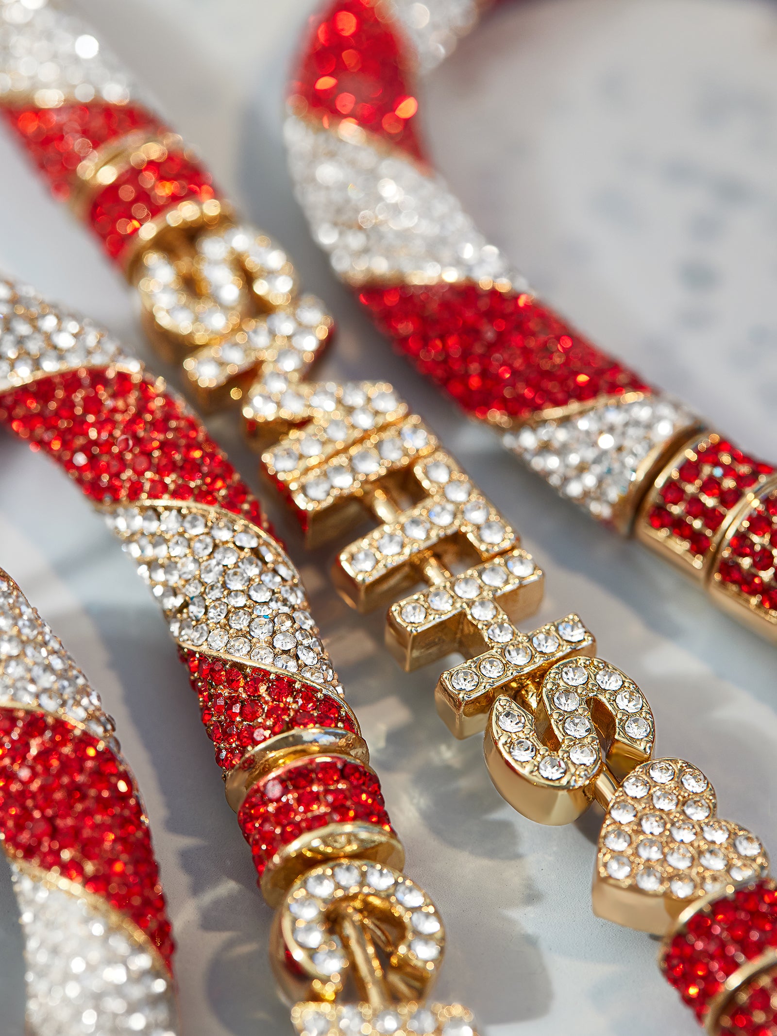 Mint to Be Custom Ornament - Red/White - Image 3