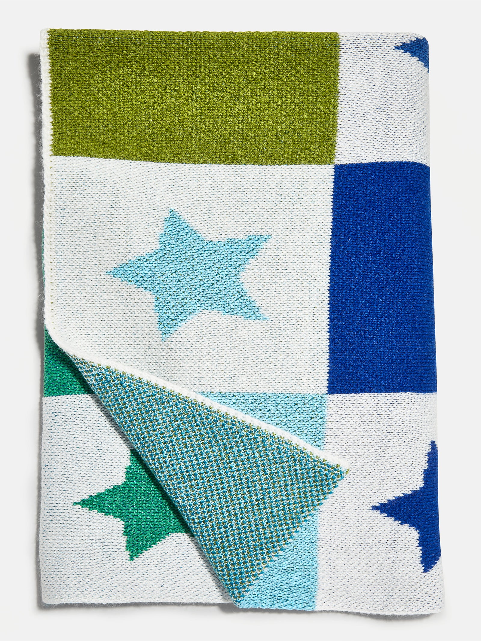 Takes A Village Kids' Custom Blanket - Blue/Green - Image 3
