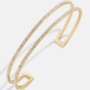 Val Cuff Bracelet - Gold/Pav??
