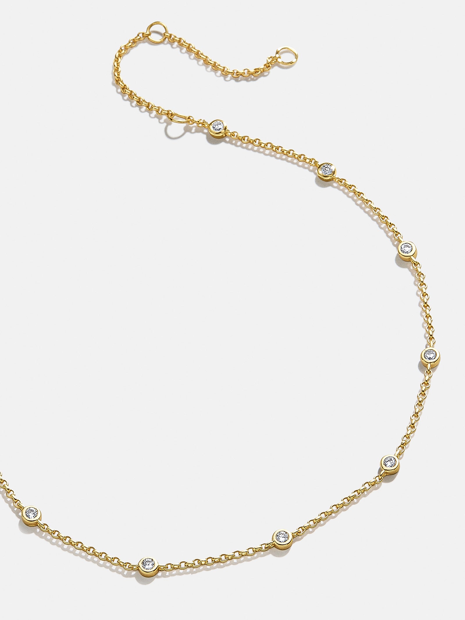 Yasmine 18K Gold Anklet - Gold/Pav??