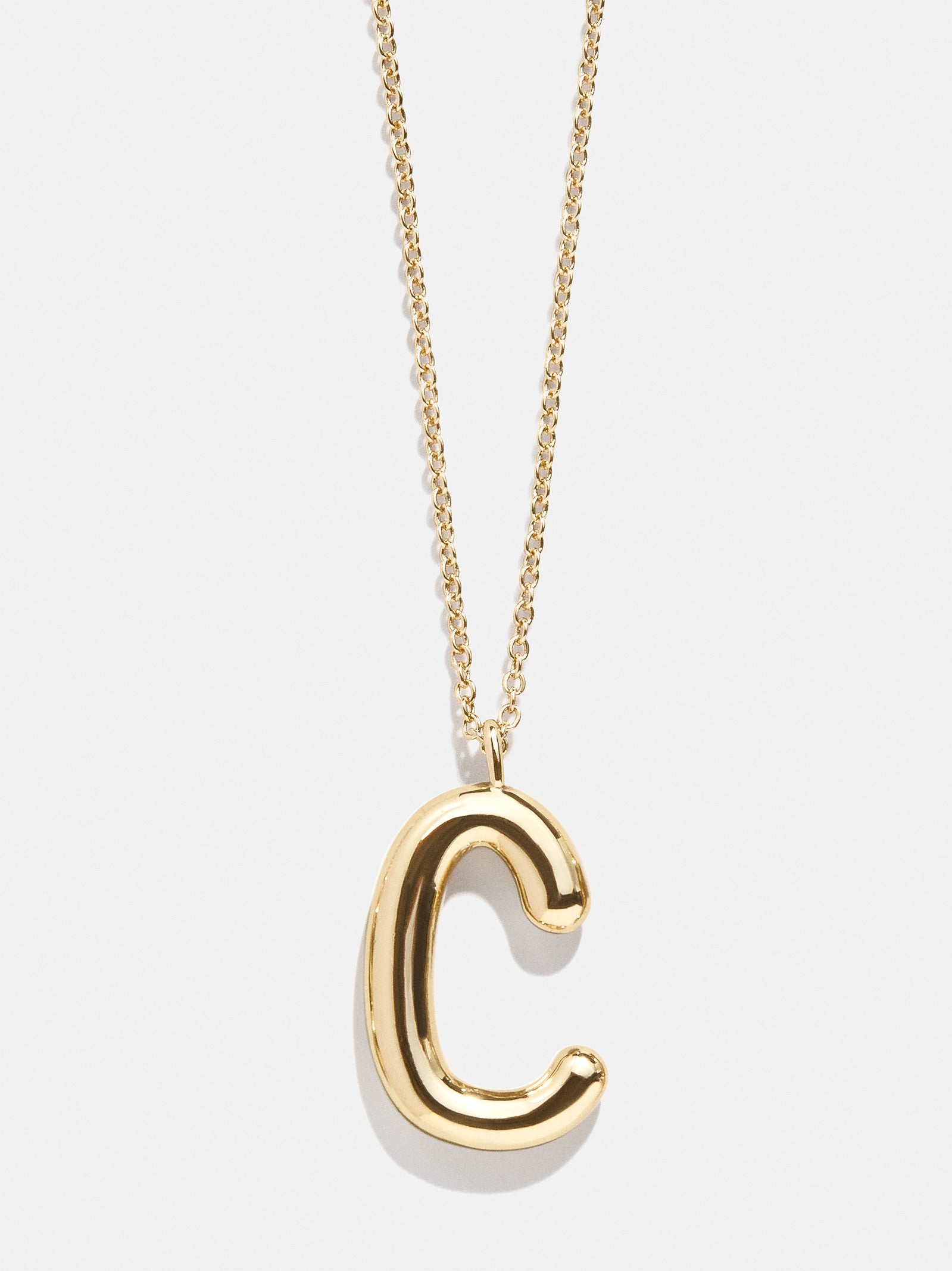 Bubble Script Initial Necklace - Bubble Script - Image 5