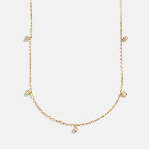Clio 18K Gold Necklace - Gold/Pav??