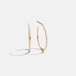 Niata 18K Gold Earrings - 24MM