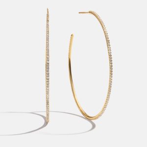 Niata 18K Gold Earrings - 48MM