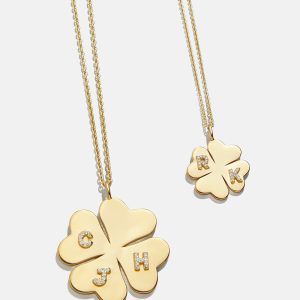 Clover 18K Gold Custom Pendant Necklace - 18K Gold