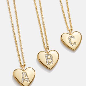 Little Love Kids' Initial Heart Necklace - Gold