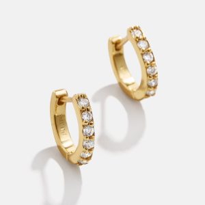 Tori 18K Gold Kids' Earrings - Gold/Pav??