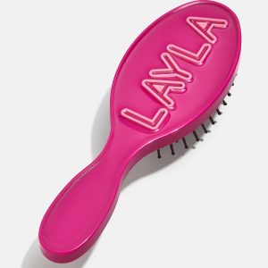 Mini Fine Line Custom Hair Brush - Magenta/Light Pink