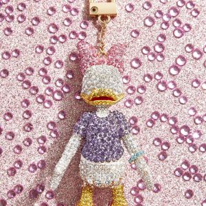 Disney Daisy Duck Classic Pavé Bag Charm - Daisy Duck