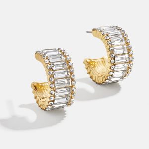 Noa Earrings - Gold/Pav??