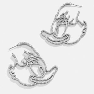 Disney Daisy Duck Silver Outline Earrings - Daisy Duck
