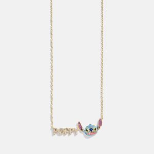 Disney Stitch Custom Nameplate Necklace - Mini Block