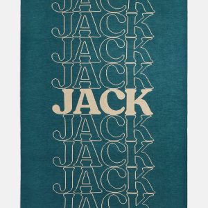 In the Bag Custom Blanket - Teal/Tan