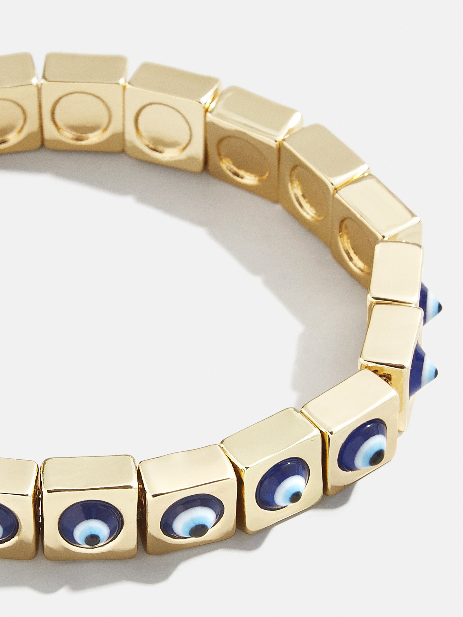 Evil Eye On Repeat Bracelet - Gold/Blue