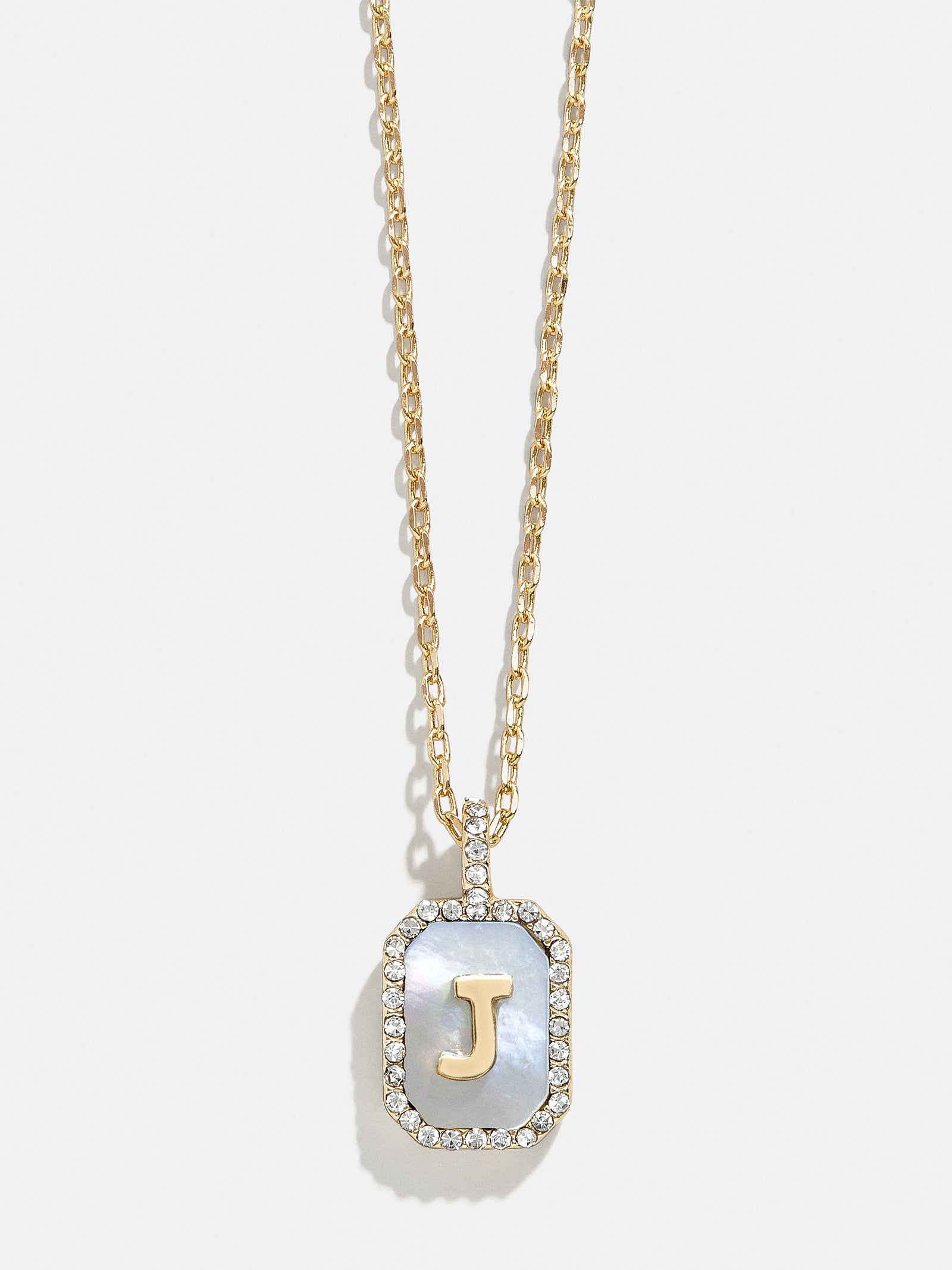 Gold & Mother Of Pearl Initial Necklace - Dark Mother Of Pearl - Image 12