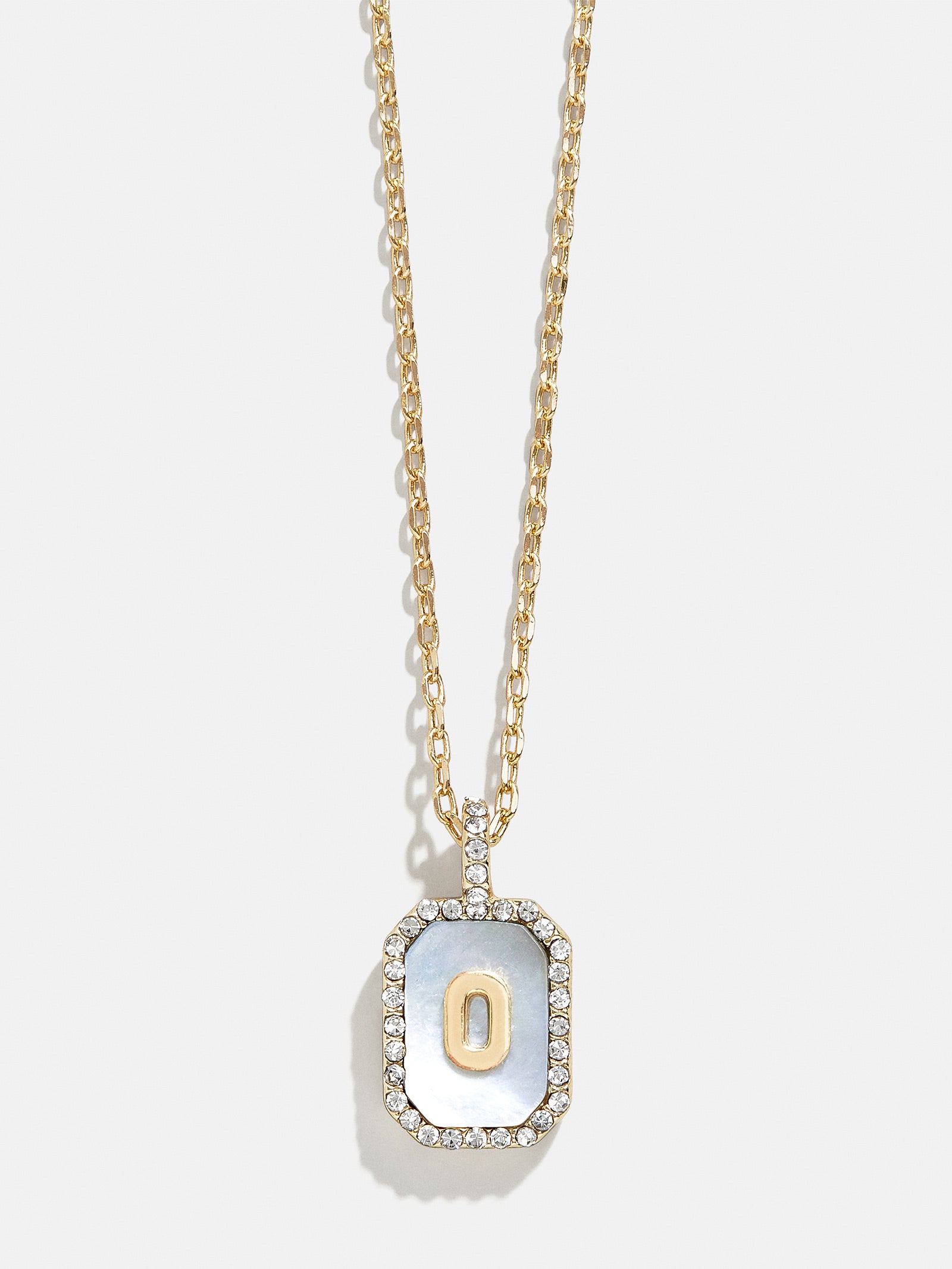Gold & Mother Of Pearl Initial Necklace - Dark Mother Of Pearl - Image 17