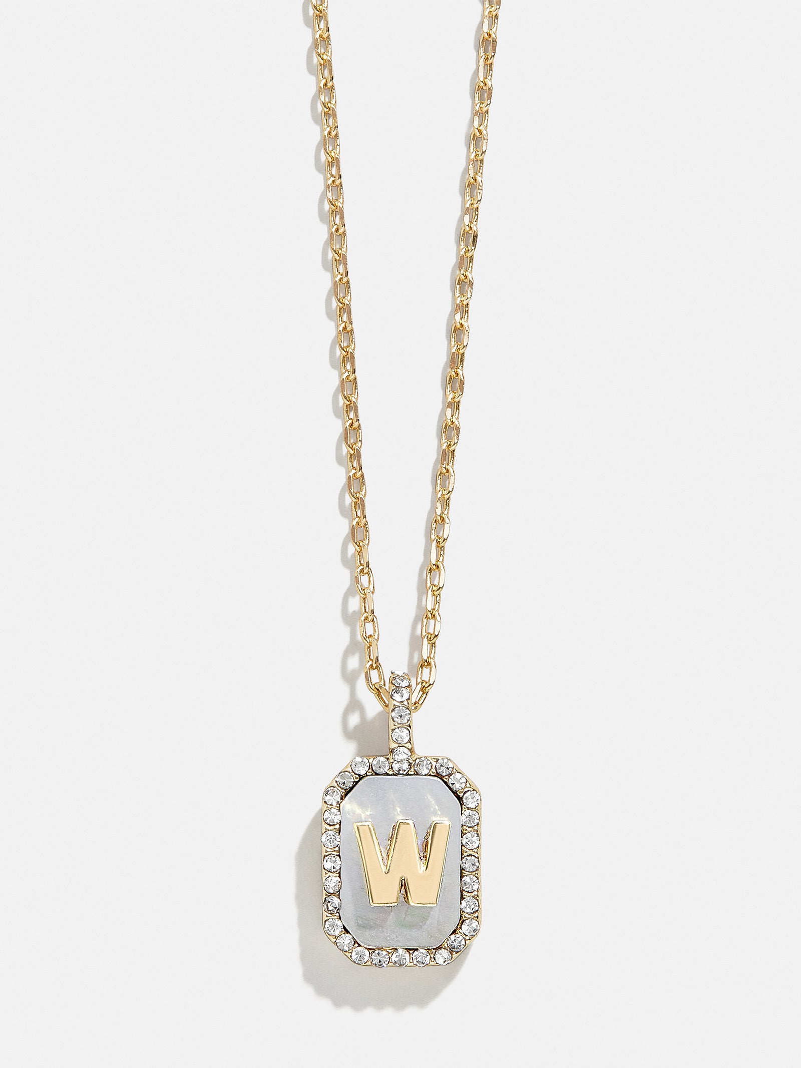 Gold & Mother Of Pearl Initial Necklace - Dark Mother Of Pearl - Image 25