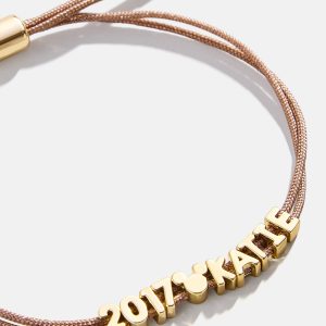 Disney Mickey Mouse Custom Cord Bracelet - Taupe