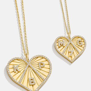 18K Gold Custom Heart Necklace
