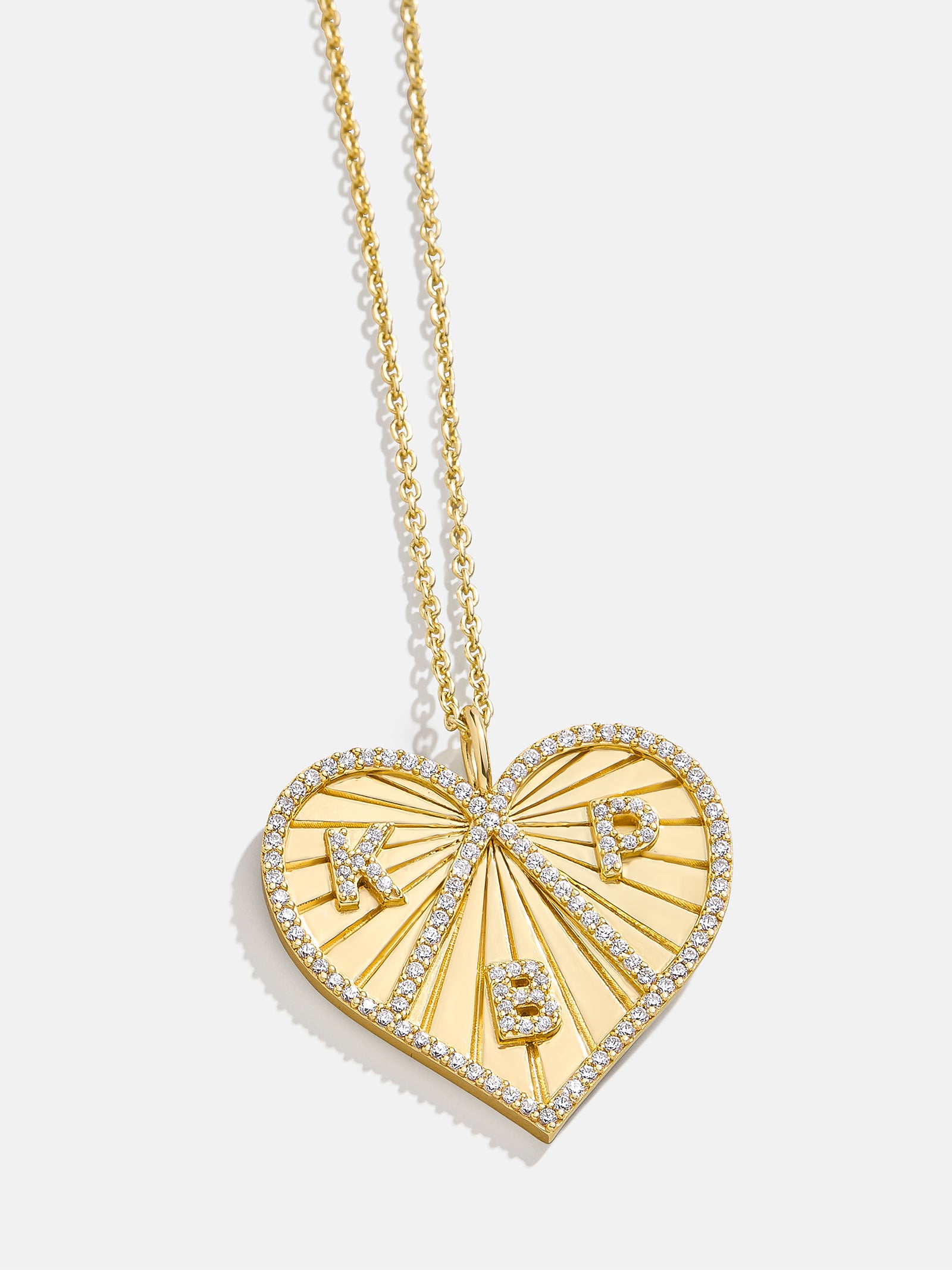 18K Gold Custom Heart Necklace - Image 5