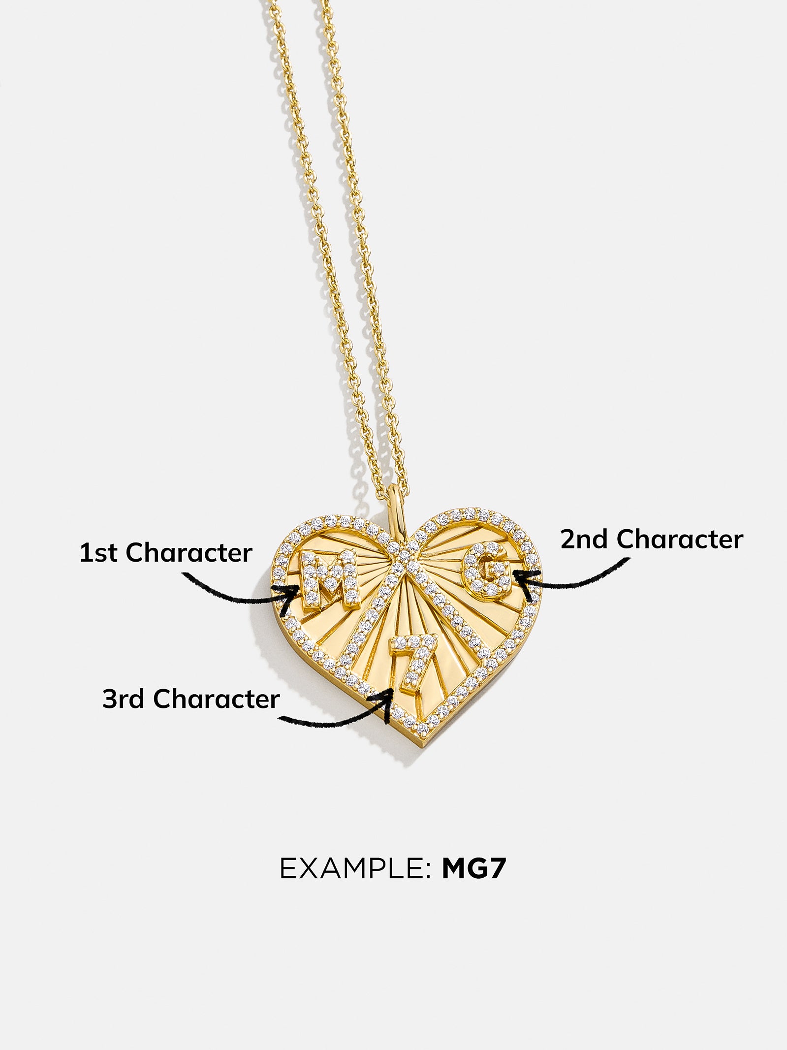 18K Gold Custom Heart Necklace - Image 8