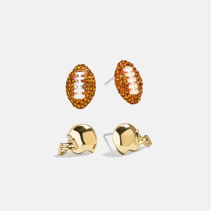 Draft Pick Earring Set - Football