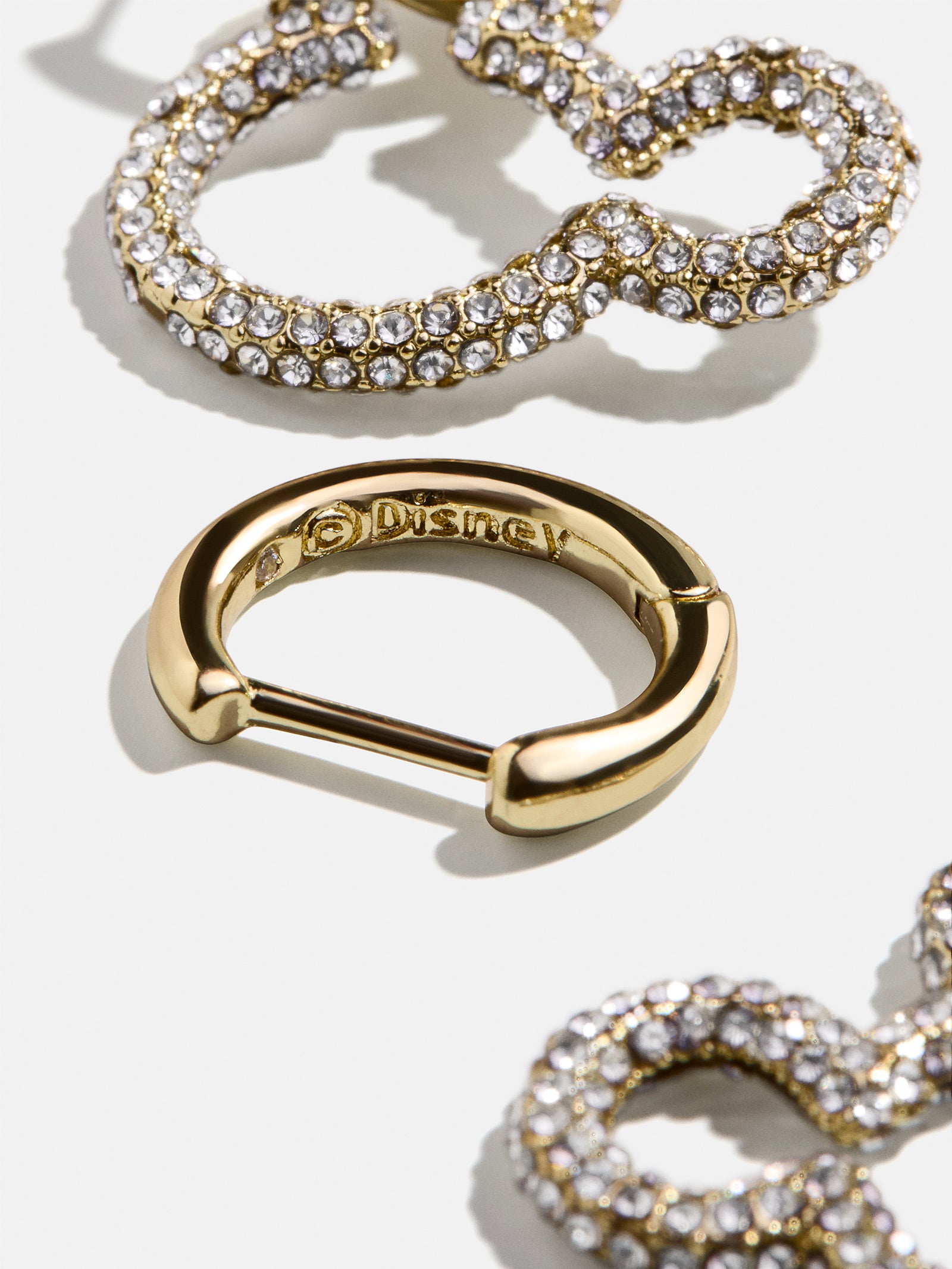 Mickey Mouse Disney Pav?? Statement Earrings - Gold/Pav?? - Image 3