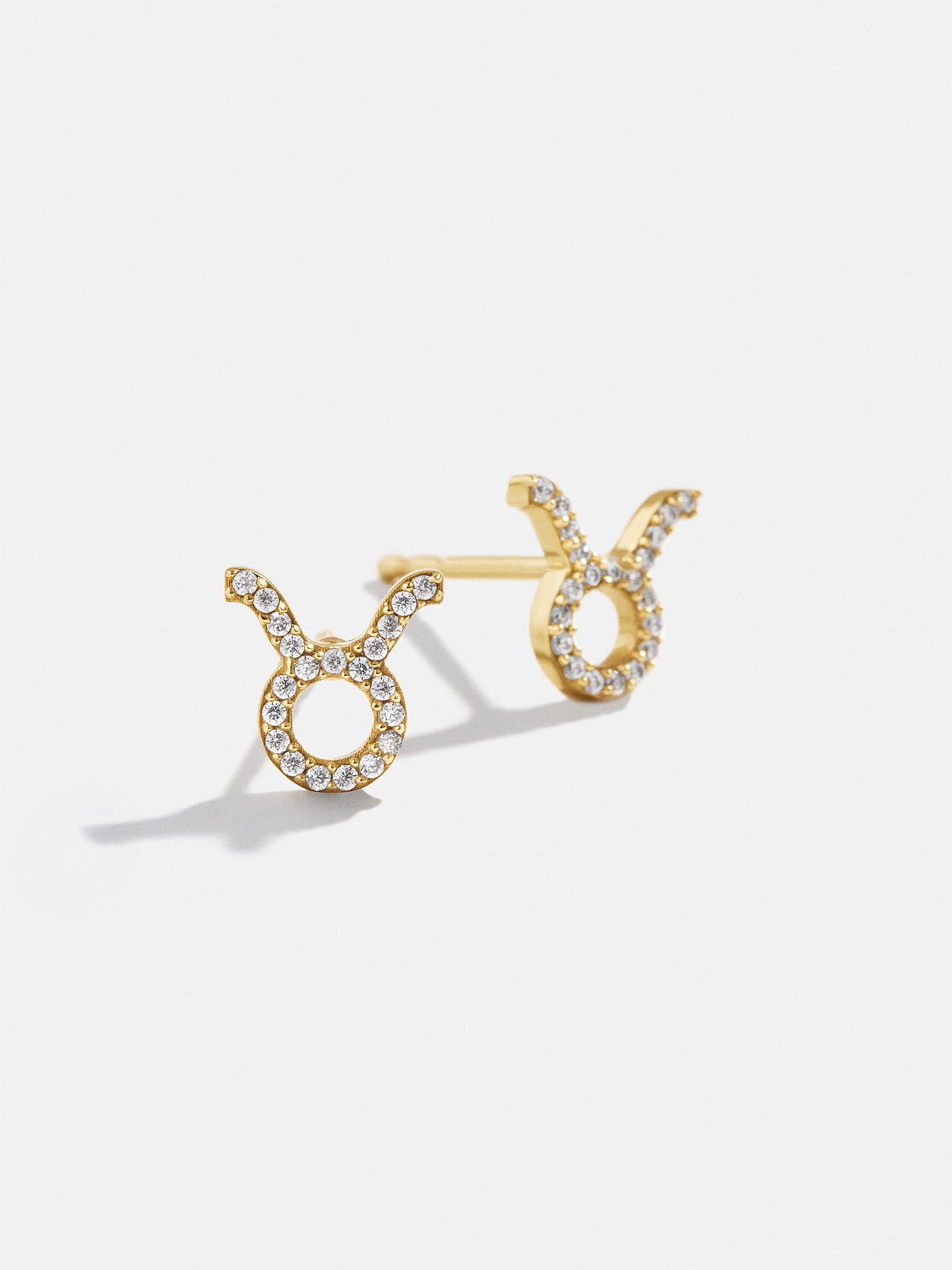 18K Gold Zodiac Earrings - 18K Gold. Pav?? Cubic Zirconia Stones - Image 23