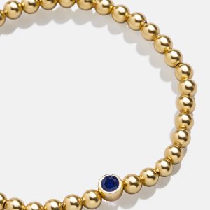 18K Gold Birthstone Pisa Bracelet - Sapphire