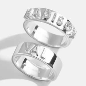 Sterling Silver Custom Block Ring - Sterling Silver