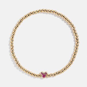Disney Mickey Mouse Birthstone Pisa Bracelet - Rose