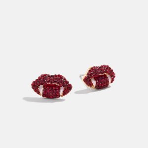 Love At First Bite Stud Earrings - Vampire Lips
