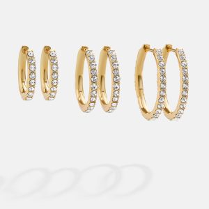 Niata Earring Set - Gold/Pav??