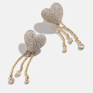 Peyton Earrings - Heart Statement Earrings