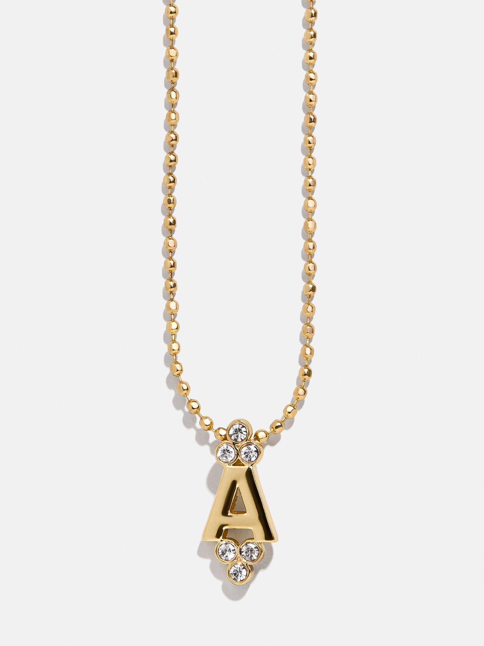 Initial Triad Necklace - Gold/Pav?? - Image 3