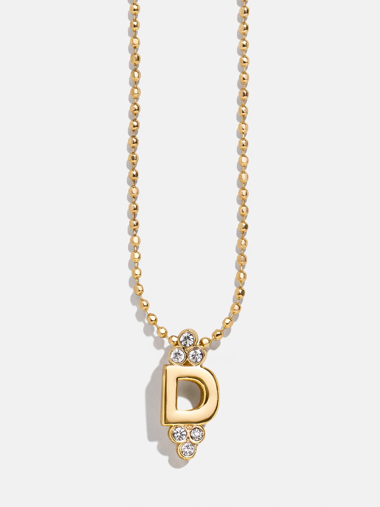 Initial Triad Necklace - Gold/Pav?? - Image 6