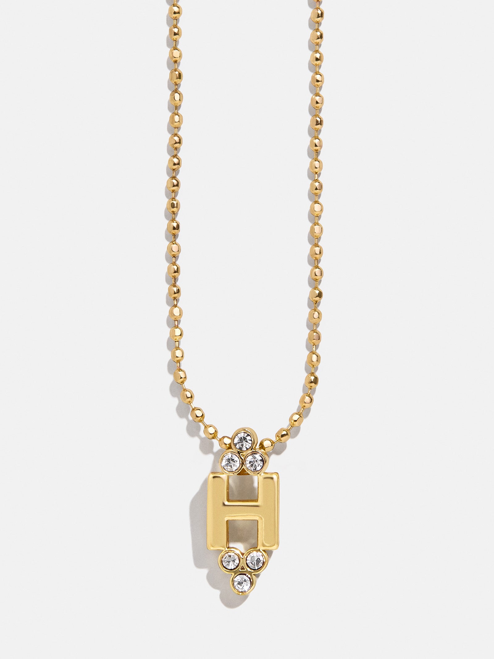Initial Triad Necklace - Gold/Pav?? - Image 10