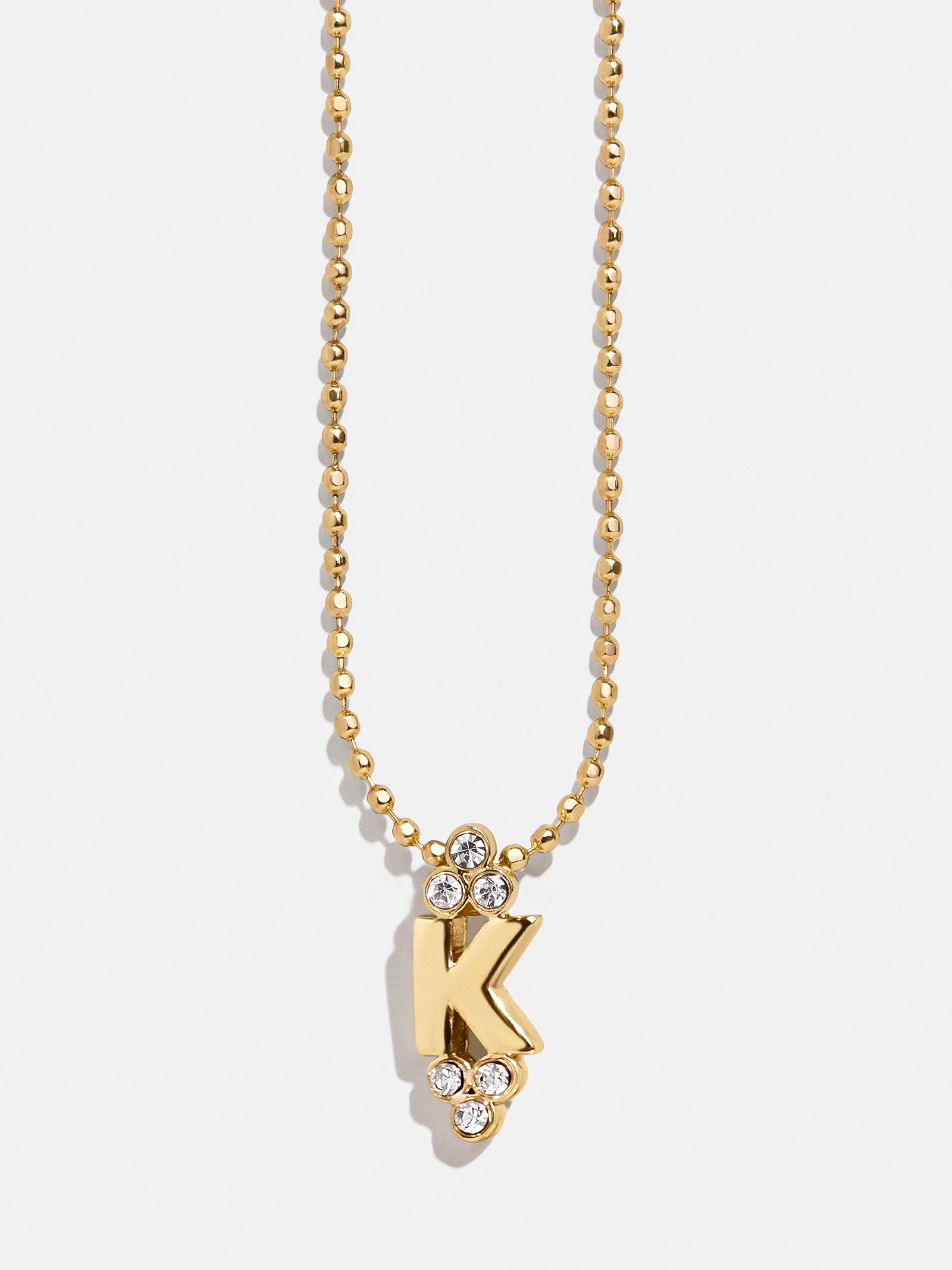 Initial Triad Necklace - Gold/Pav?? - Image 13