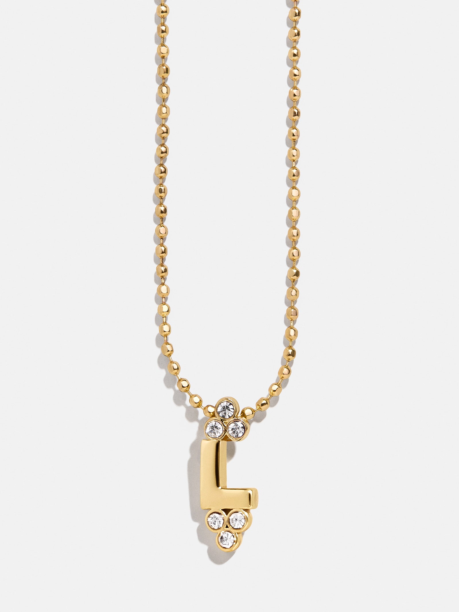 Initial Triad Necklace - Gold/Pav?? - Image 14