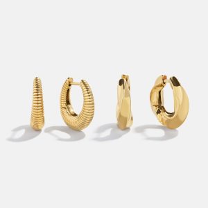 Beverly Waterproof Earring Set - Gold