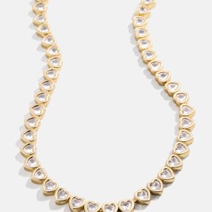 Haley Tennis Necklace - Gold/Pav??