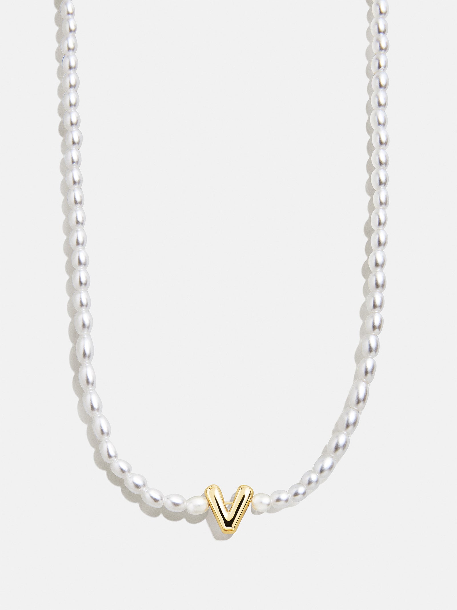 Playful Pearls Kids' Initial Necklace - Gold/Pearl - Image 24