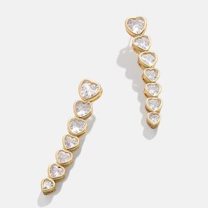 Aria Earrings - Gold/Pav??